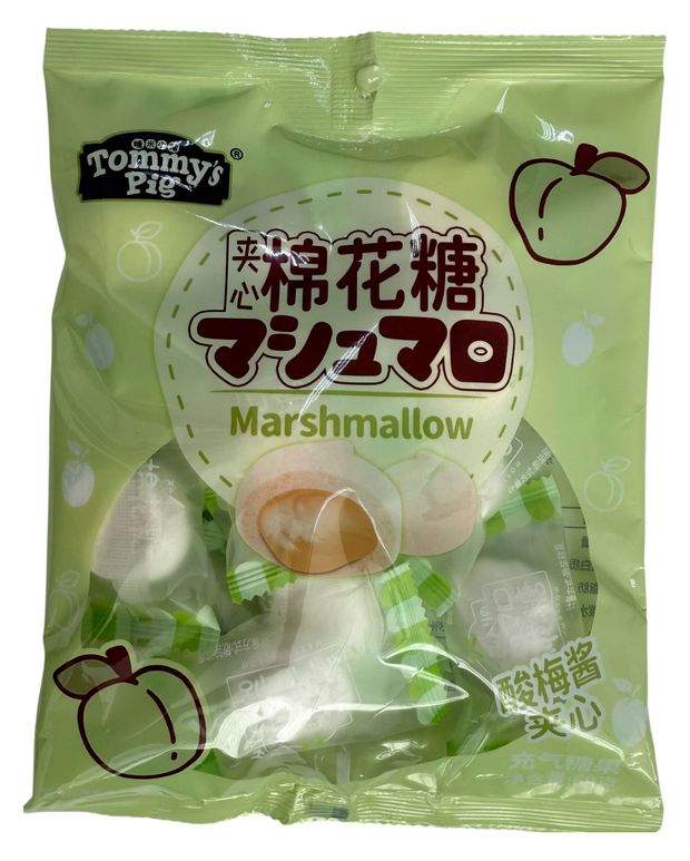 Маршмеллоу Tommy Pig Сливочный с клубникой, 60 г