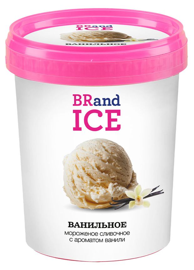 Мороженое сливочное BRandICE Ванильное БЗМЖ, 1 л