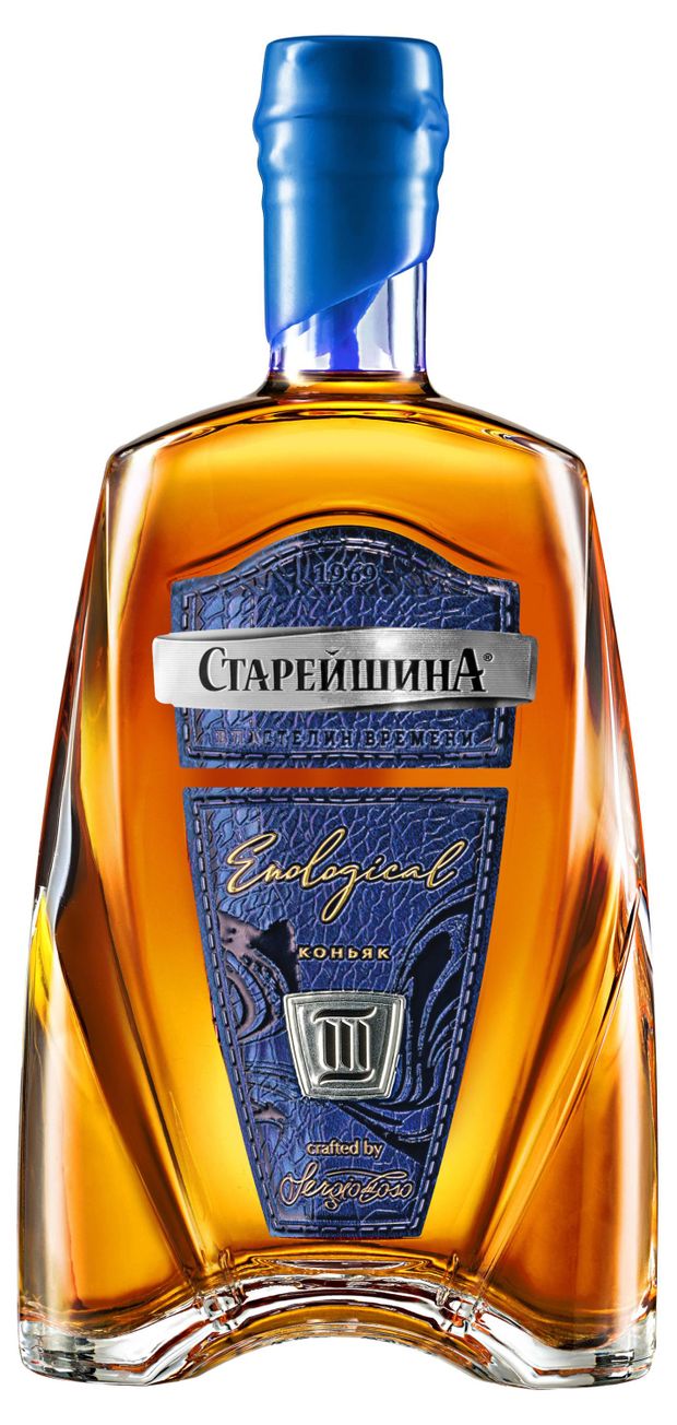 Коньяк Старейшина трехлетний Россия, 1 л