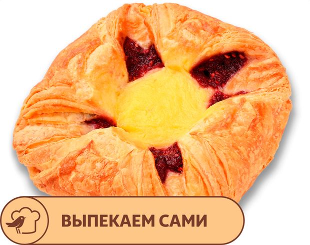 Розан АШАН с малиной и ванильным кремом, 90 г