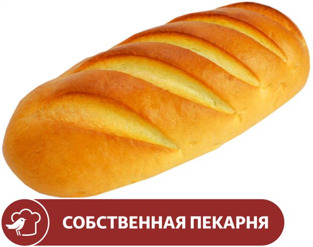 Батон пшеничный АШАН нарезной 400 г 35₽