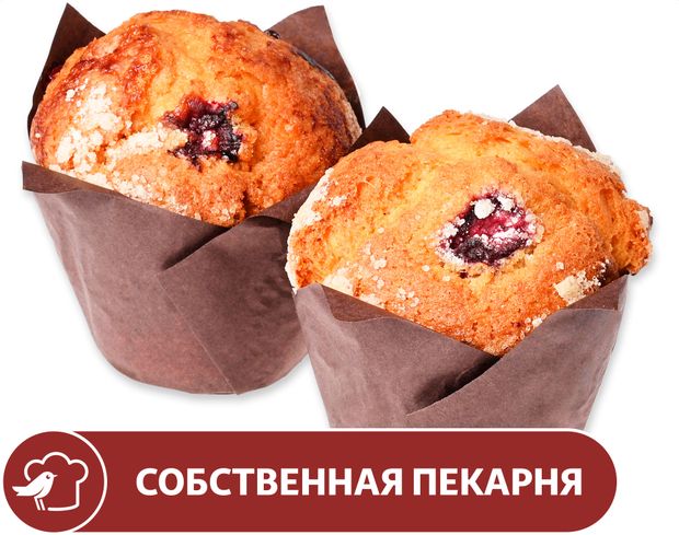 Маффин АШАН с вишней 2х90 г 125₽