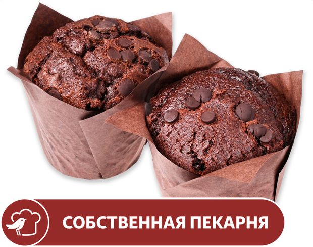 Маффин АШАН шоколадный 2х90 г 125₽