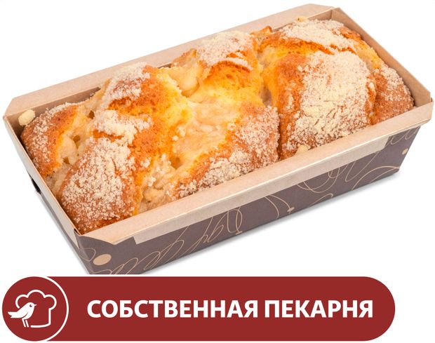 Кекс АШАН с яблоками вес 52₽