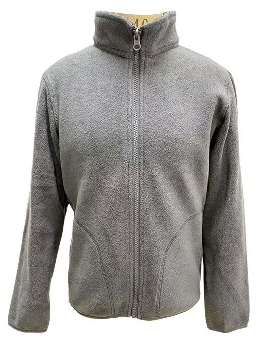 Куртка флисовая для мальчика серая