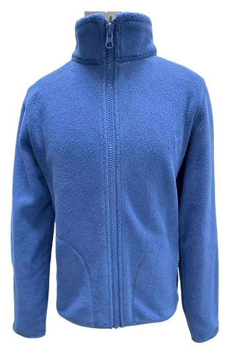 Куртка флисовая для девочки голубая