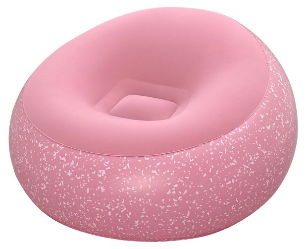 Пуфик надувной BESTWAY Inflate-A-Chair розовый, 112x112x66 см