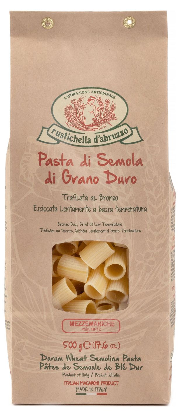 Макаронные изделия Rustichella DAbruzzo Rustichella Mezzemaniche Италия, 500 г