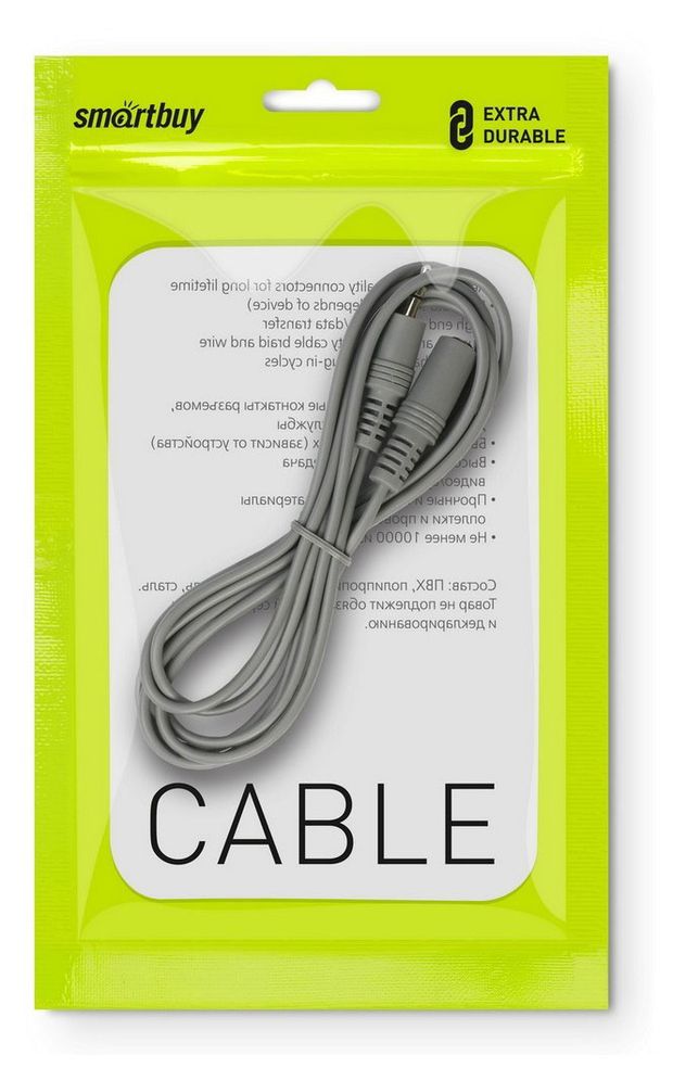 Кабель-удлинитель SmartBuy 3.5 Jack (M) - 3.5 Jack (F), 3 м