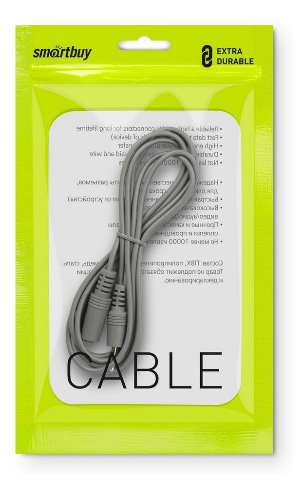 Кабель-удлинитель SmartBuy 3.5 Jack (M) - 3.5 Jack (F), 5 м
