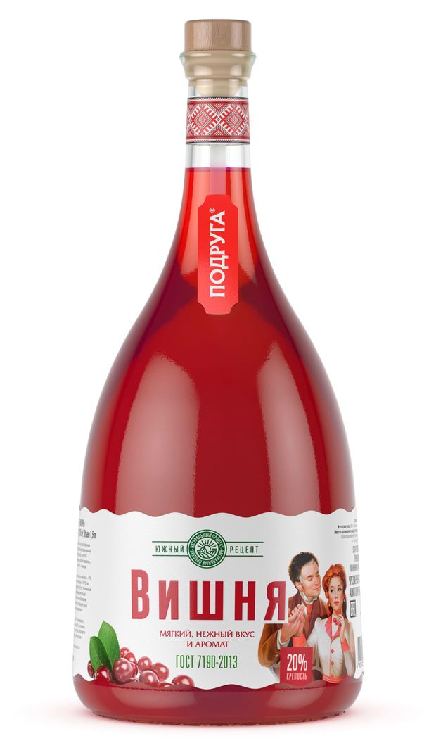 Настойка Подруга Вишня Россия, 1,5 л