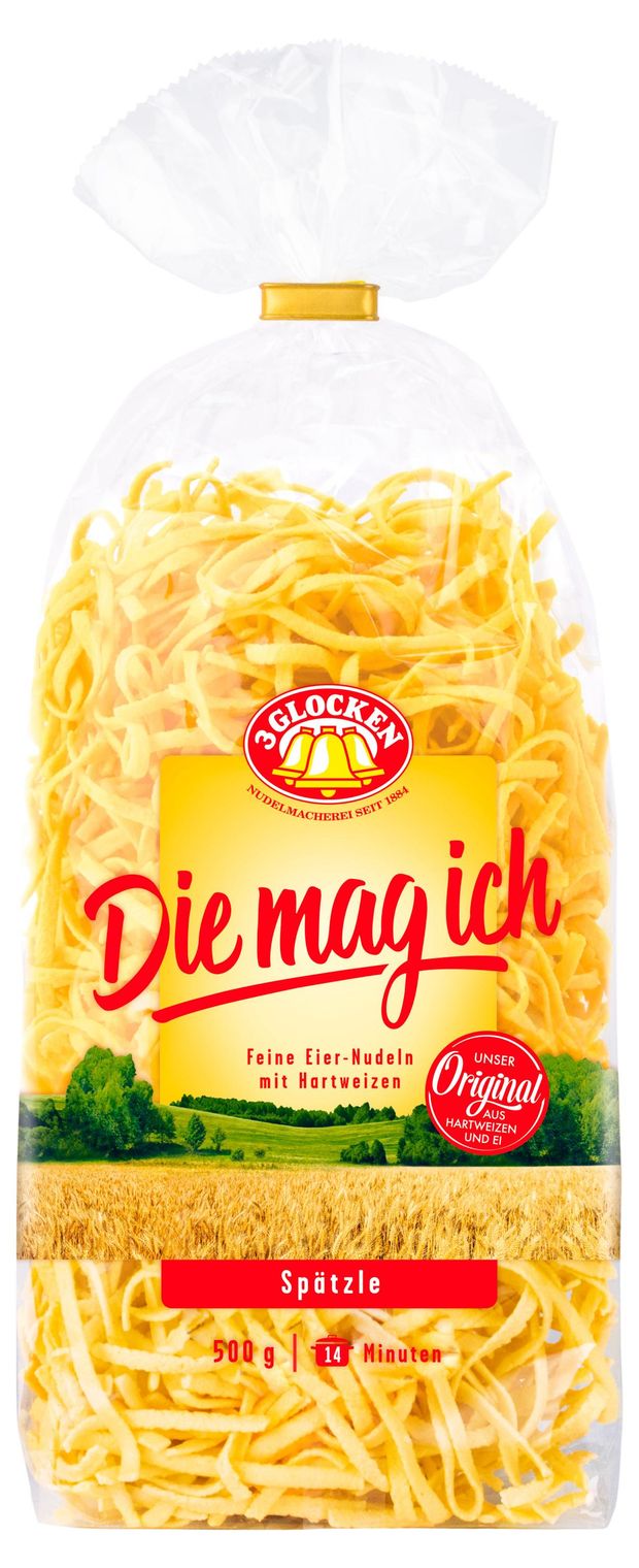Макаронные изделия 3 Glocken Spatzle Лапша домашняя, 500 г