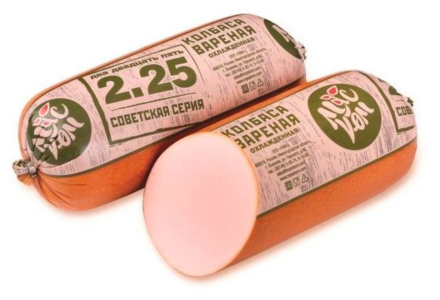 Колбаса вареная Мяском Советская серия 2.25, ~ 1,4 кг