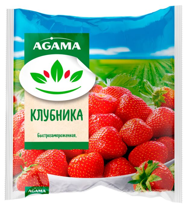 Ягодная смесь Клубника Agama замороженная, 300 г