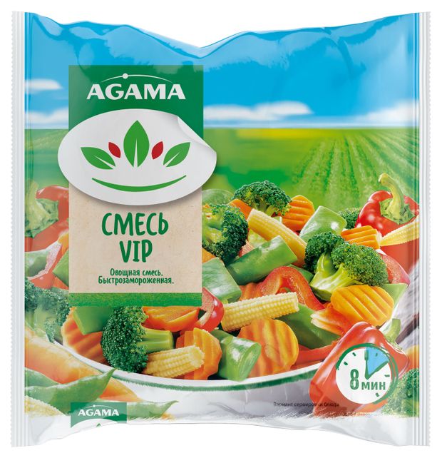 Смесь овощная Agama VIP замороженная 400 г 180₽