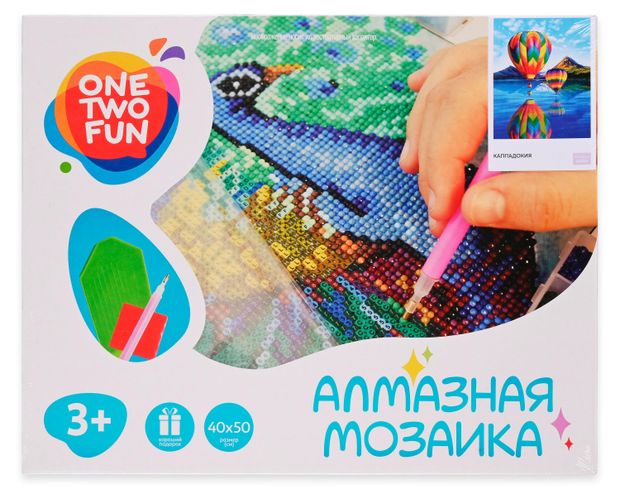 Мозаика алмазная ONE TWO FUN Каппадокия 40х50 см 800₽