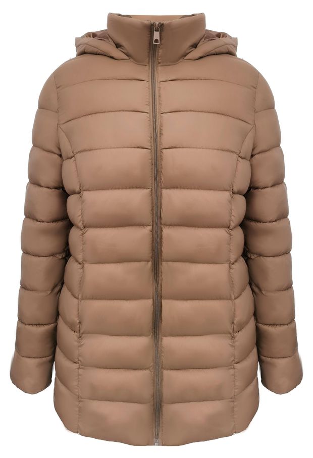 Куртка женская InExtenso удлиненная коричневая