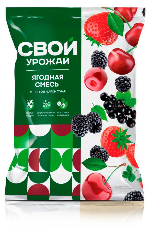 Ягодная смесь Свой Урожай быстрозамороженная 300 г 370₽
