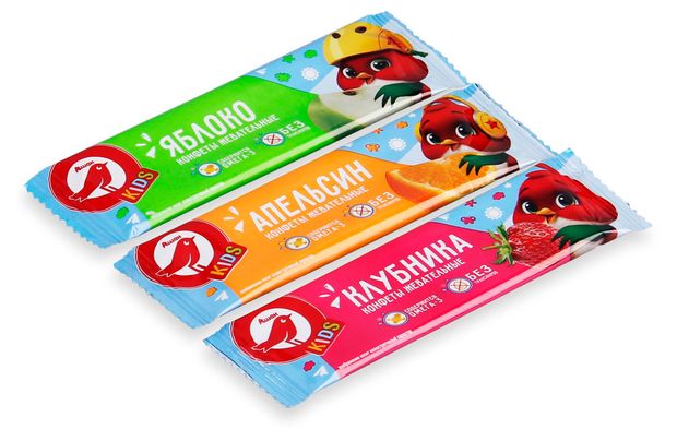 Конфета жевательная АШАН Красная птица Kids, 11 г в ассортименте