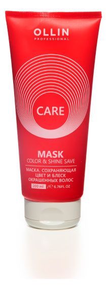 Маска для окрашенных волос Ollin Care сохранение цвета и блеска 200 мл 430₽