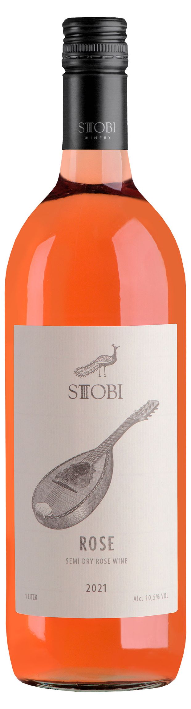 Вино STOBI розовое полусухое Сербия, 1 л