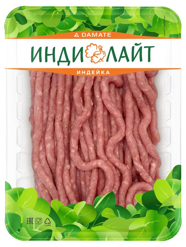 Фарш из индейки и говядины Индилайт Два Мяса охлажденный, 400 г
