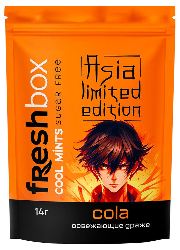 Драже освежающее Freshbox Asia Limited Edition кола, 14 г