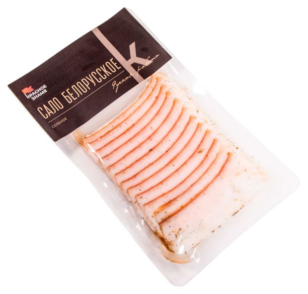 Сало соленое Красное знамя Белорусское нарезка, 100 г