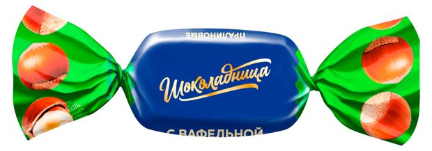 Конфеты Шоколадница Пралине с вафельной начинкой, вес