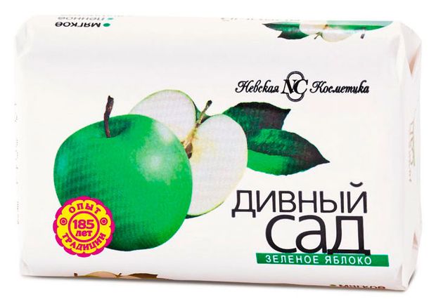 Мыло туалетное Невская косметика Дивный сад с яблоком, 90 г