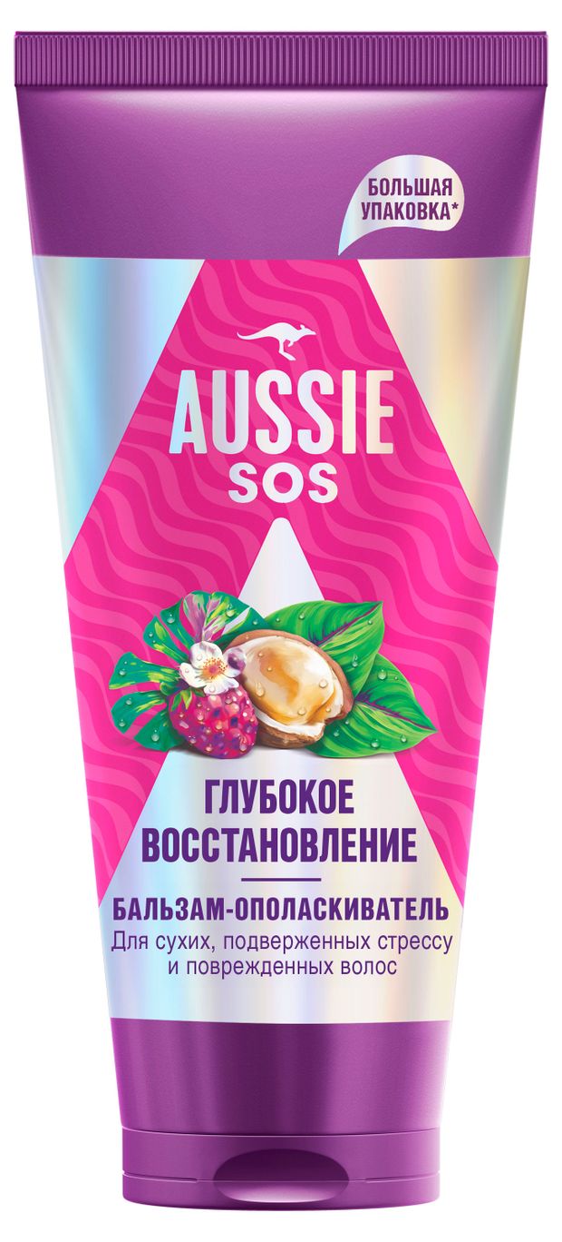 Бальзам-ополаскиватель для волос Aussie Sos глубокое восстановление, 350 мл