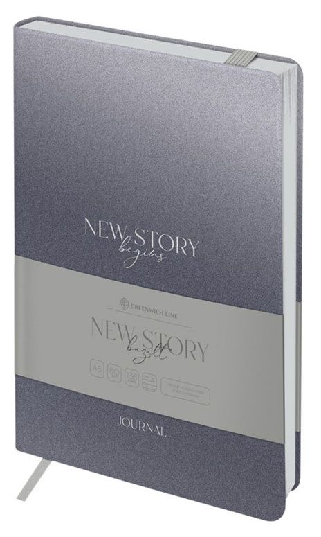 Ежедневник Greenwich Line New Story Bazalt недатированный А5 136 л 737₽