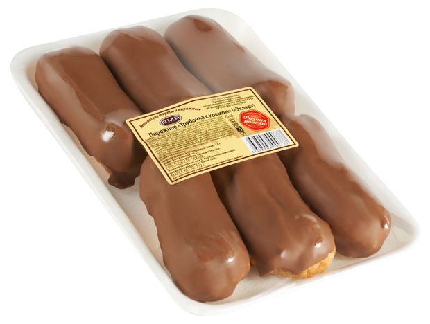 Пирожное заварное АМА Эклер с кремом охлажденное, 252 г