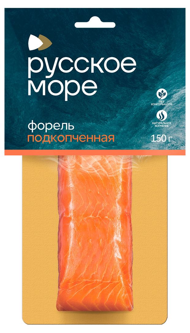 Форель подкопченная Русское море филе-кусок, 150 г