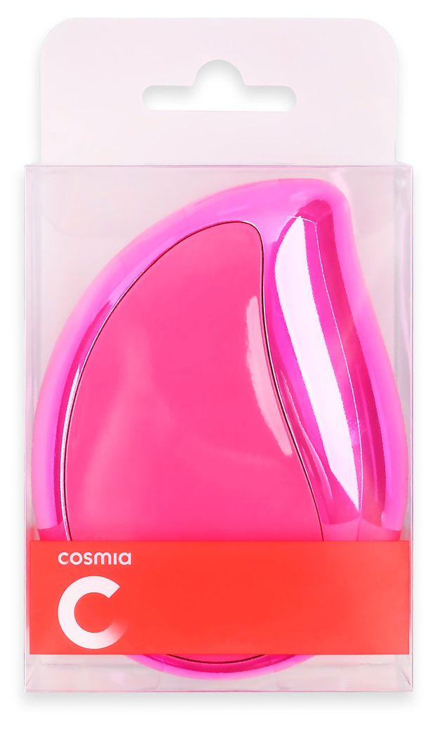 Расческа-мини Cosmia Капля розовая, 1 шт