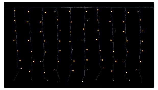Гирлянда электрическая Actuel Занавес 720 LED ламп уличная теплый белый с мерцанием, 2,5х0,7 м