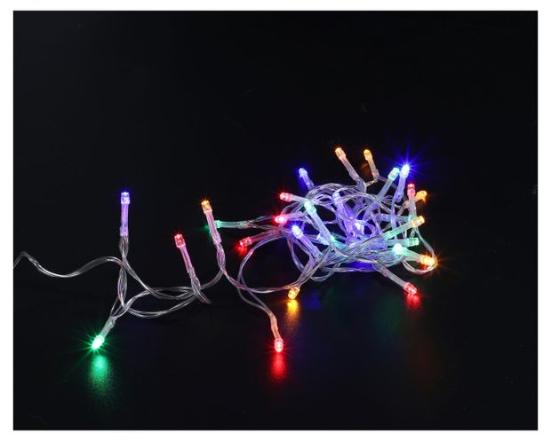 Гирлянда электрическая Actuel на батарейках 30 LED мультиколор, 2,9 м
