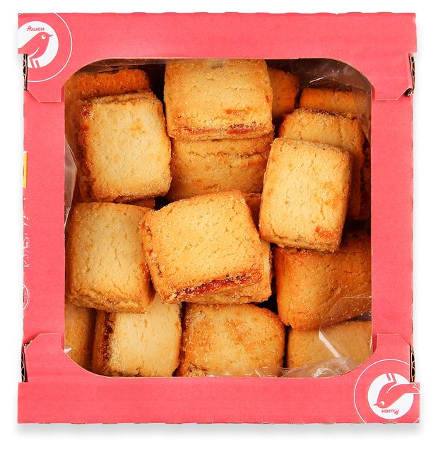 Печенье сдобное АШАН Красная птица с абрикосом, 440 г