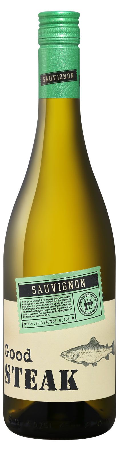 Вино Good STEAK Sauvignon белое сухое Россия, 0,75 л