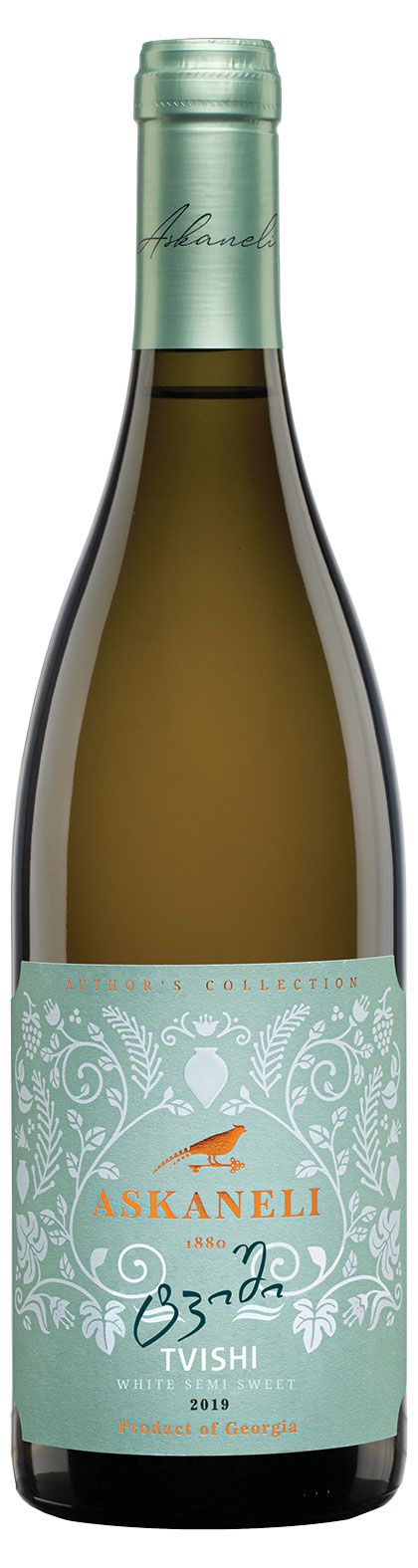 Вино Askaneli Tvishi белое полусладкое Грузия, 0,75 л