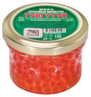 Икра кеты Тунгутун зернистая, 90 г