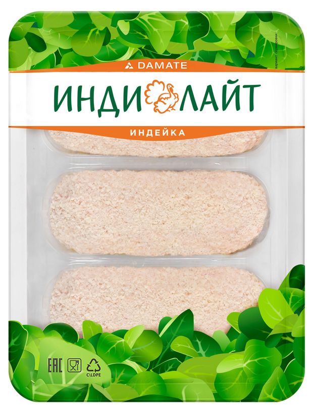 Котлеты из индейки Индилайт со сливками охлажденные 340 г 165₽
