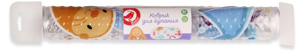 Коврик для купания АШАН Красная птица Baby с 9 мес., 69х38 см