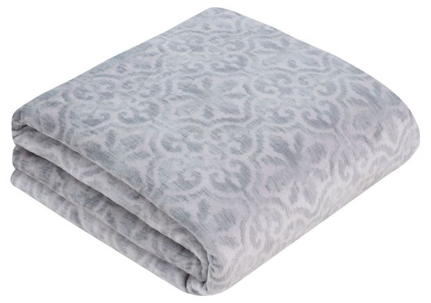 Плед Guten Morgen Альгамбра Грей велсофт, 200х220 см