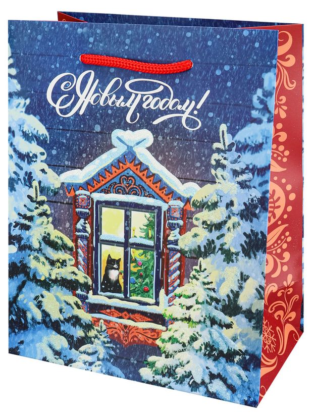 Пакет подарочный Miland Зима 31x40x12 см 1 шт в ассортименте 160₽