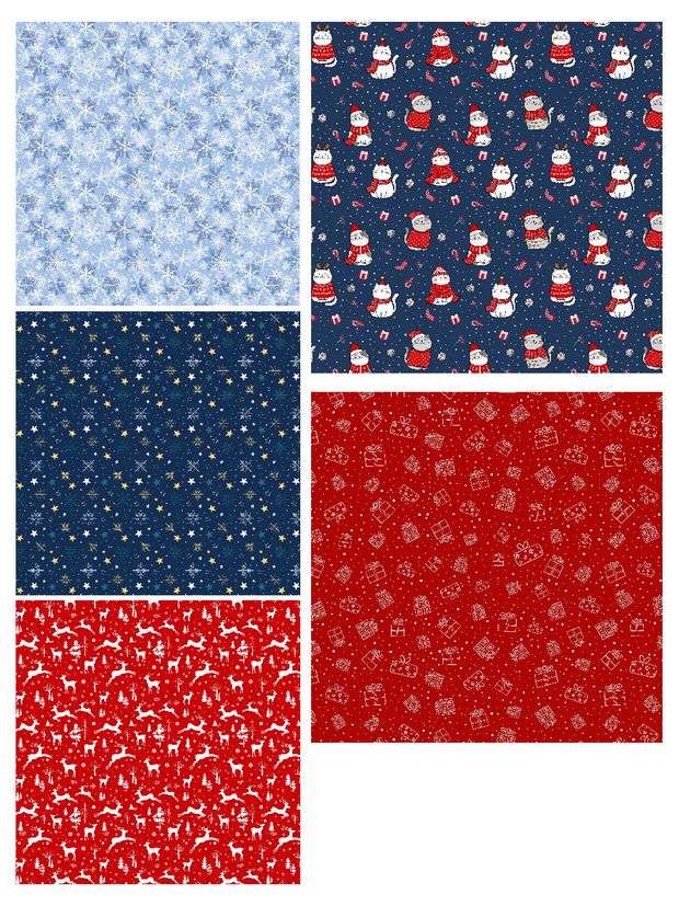 Бумага упаковочная для подарков Miland Зимний вайб 70х100 см 1 шт в ассортименте 86₽