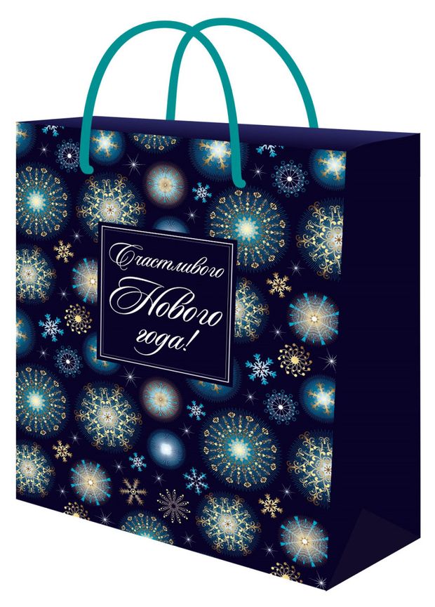 Пакет подарочный Miland Стильный 18x23x8 см 1 шт в ассортименте 56₽