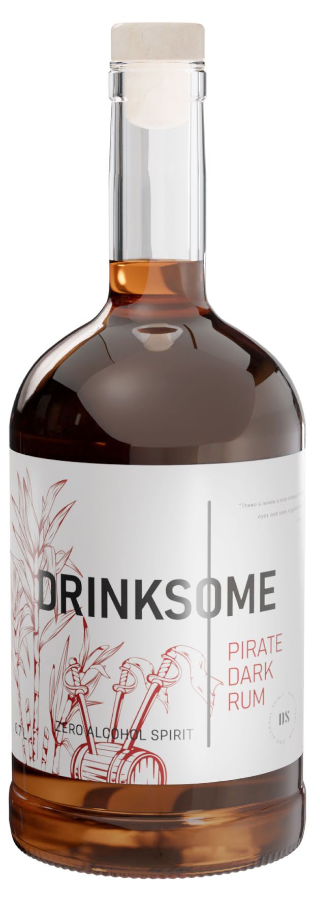 Ром безалкогольный Drinksome Dark Rum Россия, 0,7 л