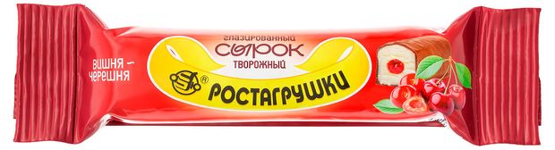 Сырок творожный глазированный Ростагрушки Вишня-черешня 10% БЗМЖ, 40 г