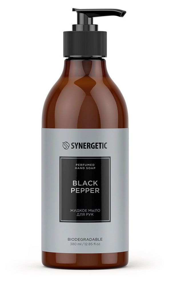 Жидкое мыло для рук Synergetic Black pepper Парфюмированное, 380 мл